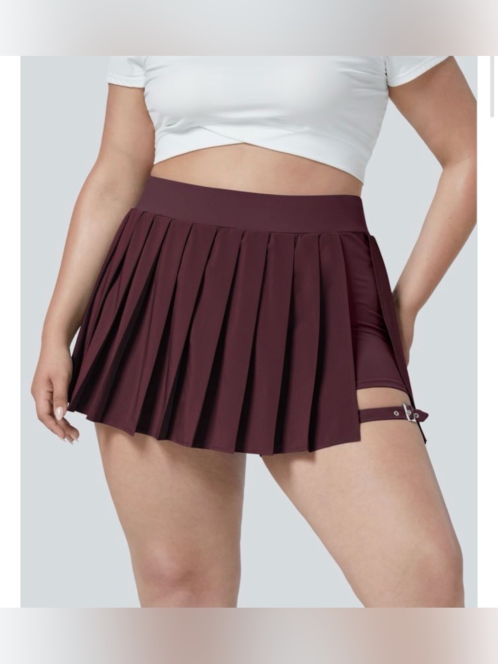 HALARA Breezeful High Waisted Pleated Adjustable Buckle Quick Dry Skort 2X